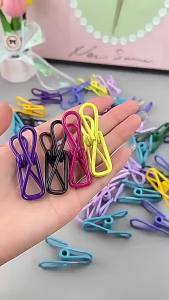 Multi-purpose High-quality Colorful Storage Clips for Underwear Towels Strong No-trace Spring Clothesline Windproof Clips [ Free Shipping ]