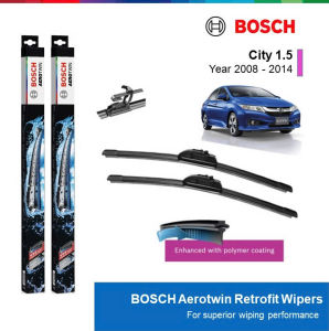 BỘ GẠT MƯA BOSCH AEROTWIN 24" & 14": HONDA CITY ĐỜI XE 2008 ĐẾN 2014