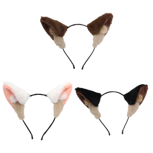 Adorkable Headband phim hoạt hình con chó con bờm tóc bắt mắt mũ nón mũ nón cho trang phục Halloween đóng vai