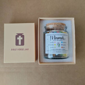 Personalized Christian Gift Jar Uplifting Bible Verses By Emotion Handmade Colorful Cards for Daily