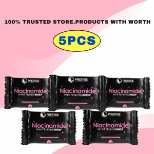 10PCS PRESTIGE NIACINAMIDE SOAP 10X WHITENING ANTI AGING FOR ALL SKIN TYPES BEST SELLING