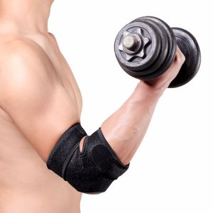 MIRELINA Neoprene Elbow Support Spring Support Black Elbow Pads  Breathable Elbow Protection Gym Sports