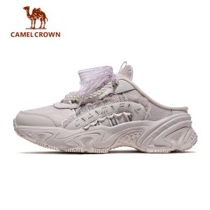 CAMEL CROWN STAR RING Womens Slip-On Chunky Sneakers | Lightweight Backless Platform Dad Shoes for Casual Wear