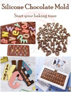 3D DIY Silicone Non Stick Button Muffin Christmas Alphabet Sweet Candy Jelly Chocolate Ice Fondant Mould Cake Decor