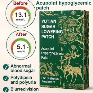 Yutian Sugar Lowering Patch Acupoint Symptoms Blood Glucose Patch Herbal Diabetes Patch Relieve Fatigue & Itching