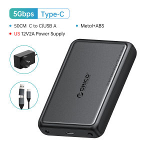 ORICO 3.5" Type-C Hard Drive Enclosure 5Gbps SATA to USB3.0 USB3.1 HDD Case for SSD HDD PC Laptop Metal+ABS Heat Dissipation