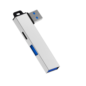 Di động USB3.0 Hub USB3.0 để gõ C và USB kép Hub chia cổng USB3.0 để Bộ chuyển đổi USB với khả năng tương thích mạnh mẽ cho máy tính xách tay