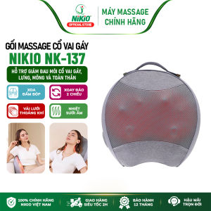 Gối massage cổ vai gáy Booster Boluojun BT-30 – Nhiệt hồng ngoại 2 chế độ massage Pin 2000mAh giảm đau mỏi thư giãn toàn diện