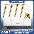 10/15/25/30cm Anti-Rust Kaki Sofa Besi / Kaki Sofa Besi Gold Stabil Kaki Kursi Besi Kuat Untuk Sofa Lemari Dan Meja Kopi. 