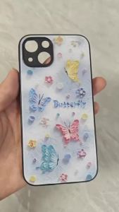 สำหรับ Vivo Y19 4G&Vivo U20&Vivo U3&Vivo Y5s&Vivo Z5i เคสศัพท์กันตกลายผีเสื้อสีน้ำมัน บุคลิกภาพทันสมัย