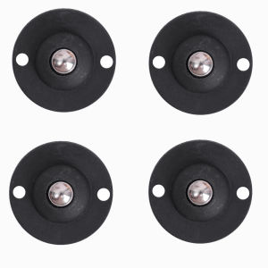 1/4 PCS 360° Rotation Caster Wheels for Furniture Cabinet Self Adhesive Wheel Universal Stainless Steel Bead Pulley