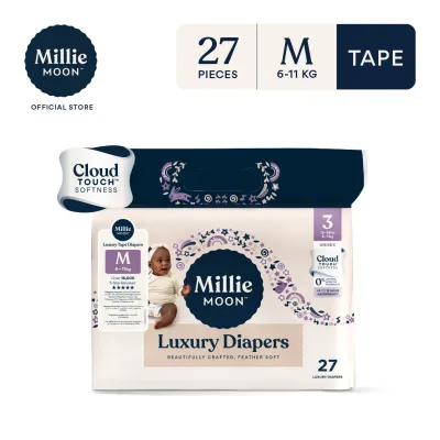 Millie Moon Luxury Tape Diaper 27s - Medium