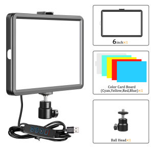 Dimmable LED Panel Fill Light Video Lights With Long Arm Bracket Holder Stand Selfie Photographic Lighting Fill Lamp