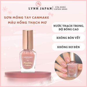 Sơn móng tay Canmake Màu FC06 Hồng thạch mơ Nhật Bản