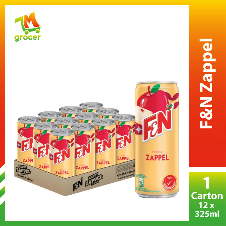 F&N Zappel 325ML X 12 [KL & Selangor Delivery Only] | Lazada