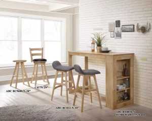 Luxury Solid Wood Bar Chair Bar Chair Stool Home Backrest Bar Chair