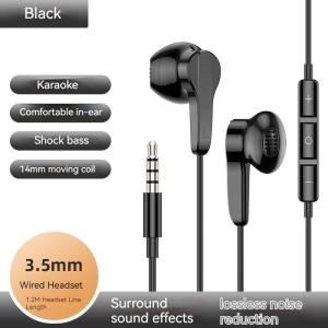 ZNW Wired Headset High Quality Professional Tone Earphone Multiple Depth Noise Reduction Earphones Built-in Microphone HD Call No Sense Wearing Ergonomic Design Headphone