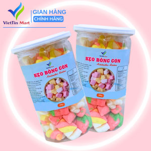 200gr [Lon Pet] Kẹo Xốp Bông Gòn-Kẹo Marshmallow-Kẹo Bông Trái Cây