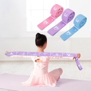 SERAPHYXO Nylon Yoga Pilates Resistance Band Stretch Strap Segmented Markings Fitness Exercise Pull Strap Elastic Stretch Band Multi-Functional Yoga Strap Elastic Band Latin Training