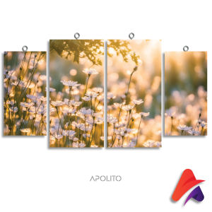 HIASAN DINDING SET AESTHETIK FIELD ISI 4 (105 A) KAMAR DEKORASI RUMAH WALL DECOR PAJANGAN DINDING SATU SET FLOWERS AND FIELD