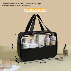 S-M-L Travel Toiletry Bag Travel Makeup Bag Waterproof Transparent Cosmetic Bag Travel Organizer Zippered Carry-on Pouch