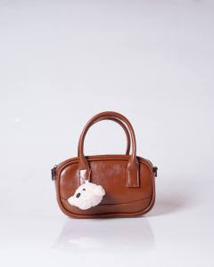 Tas Wanita ELLIO VINTAGE – Tas Mini Vintage yang Chic Free Gantungan Boneka