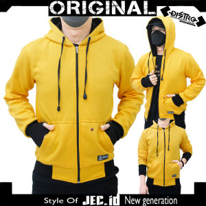Jaket Sweater Hoodie Tebal Polos JEC ID Motif Roundhand Pria Dan Wanita | Distro | Sweeter | Switer | Hodie | Hudie | Outerwear