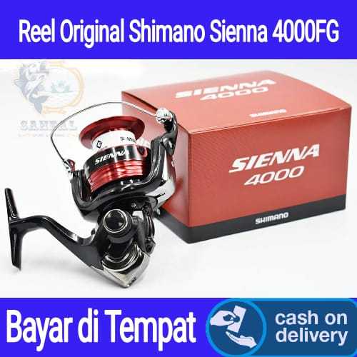 harga reel pancing shimano sienna 4000 Reel Pancing Shimano Sienna 4000FG / Katrol Shimano Sienna 4000FG Original