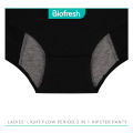 Biofresh Ladies Antimicrobial Light Flow Leak Proof Menstrual Hipster Period Panty 1 piece ULPHG0402. 