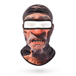 VISION GLASSES Khô nhanh nạ hài hước Thoáng khí Chống nắng Mũ trùm đầu che kín Phong cách Thiết kế khuôn chân thực. Mũ trùm đầu Balaclava chân thực Trượt tuyết