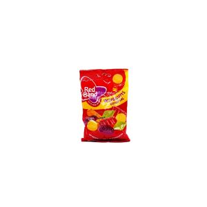 Red Band Dropfruit Duos Mixed Fruit & Licorice Gummies 120g [Direct Import from The Netherlands]