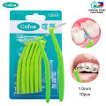 (1mm)Cofoe 10pcs Interdental Brush Orthodontic Floss Sticks for Brace Braces With Case Toothpick Brushes Oral Hygiene Dental Cleaner L type Head Flossing Tooth Seam Care Cleaning Toothbrush Cusp Teeth Clean Decay Gum Disease. 