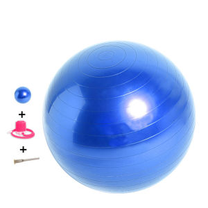 Yoga Ball ลูกบอลโยคะออกกําลังกาย อุปกรณ์โยคะ ขนาด 75 cm แถมฟรี ที่สูบลม