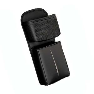 LITUILI Multi-Functional Car Seat Side Storage Bag Tissue Box Portable Auto Seat Box Universal Leather Car Seat Hanging Organizer for Tissue Phone Keys