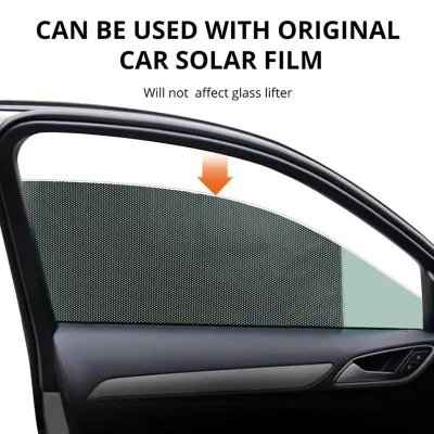 LucaSng 2PCS Car Sun Shade Side Window Cover UV Protection 63x42cm