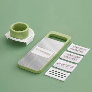 [Ready Stock] 5-Blade/6-Blade Multi-Function Vegetable Cutter Kitchen Vegetable Cutter Household Dicer Cucumber Grater Potato Slicer Grater