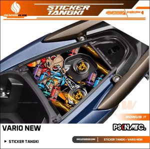 STICKER STIKER TANGKI MOTOR VARIO NEW 2018 SAMPAI 2024 STIKER TENGKI BENSIN VARIO 125 DAN 150