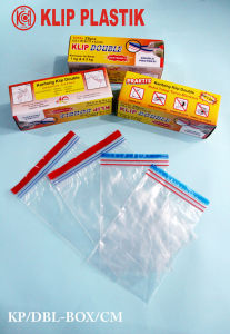 Kantong Plastik Klip Double / Plastik Klip / Double Klip / 1 Dus Isi 2 Ukuran.