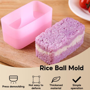 Rice Mould Musubi Maker Rectangular Layer Mold Box with Scoop Onigiri Meat Press Plate Mold Box