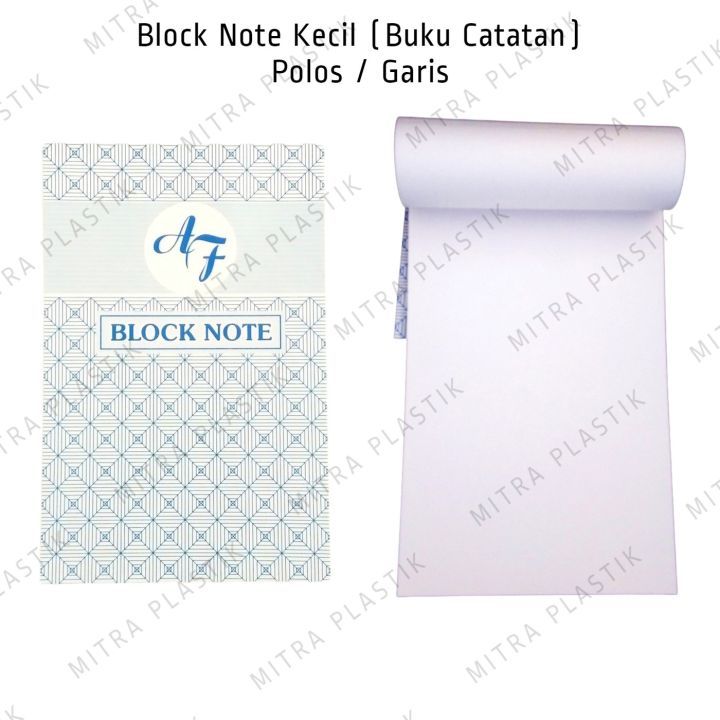Block Note NCR Kecil AF Catatan Polos Garis Memo Notebook Notepad ...