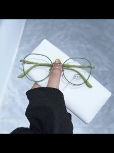 WomenS Myopia Eyeglass Oval Ultralight Glass Frames Anti-Blue Light Anti-Fatigue Optical Computer Eyewear With Free Case And Cleaning Cloth