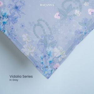 𝐃𝐀𝐅𝐀𝐍𝐘𝐀 - Vidalia Series Jilbab Motif Floral Kerudung Segi Empat Hijab Scarf bahan Voal Laser Cut