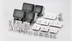 Outdoor waterproof socket 86 type waterproof with leakage protection switch EU US UK plug outdoor IP66 splashproof socket