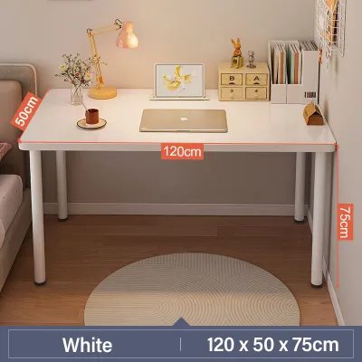 WAROOM White Study Table Office Computer Desk Simple Modern Writing Desk Home Dining Table Working Table Living Room Meja Pejabat/ Meja Komputer/Meja Belajar 桌子 学习桌