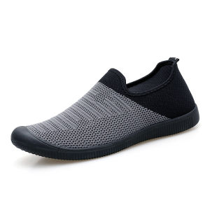 Prikol Korea Klasik Murah Sepatu Slip On Pria Sepatu Casual Santai Slop Musim Panas Bernapas Keren Lentur 059