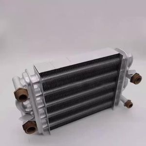 Universal LPG NG Gas Boilers Accessories 5 Tubes Copper 187MM Main Heat Exchanger