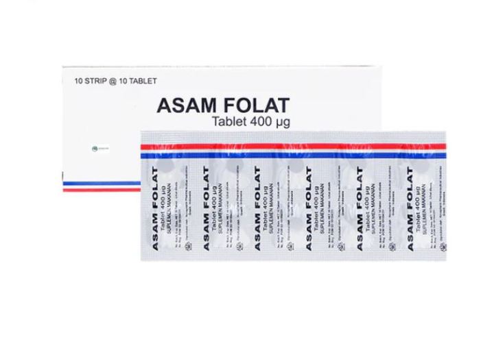 Asam Folat 400mcg Suplemen Makanan Program Hamil Promil