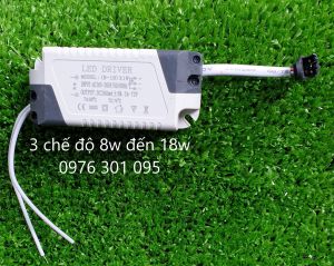 Tăng phô [3 chế độ] đèn led âm trần và ốp trần 8w đến 18w [Drivier]