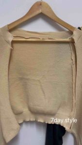 เสื้อคลุมครอปไหมพรมสุดน่ารักสไตล์เกาหลี 7day.style