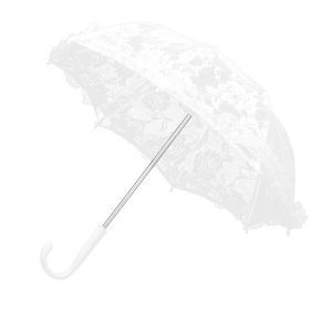 UNIITY Rỗng ruột Ô che nắng cô dâu Tay cầm hình chữ J Họa tiết hoa Ô dù ren hoa Ren thanh lịch Ô Lolita Trang trí đám cưới